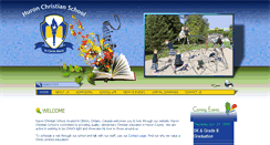 Desktop Screenshot of huronchristianschool.ca