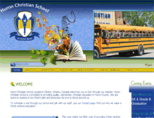 Tablet Screenshot of huronchristianschool.ca